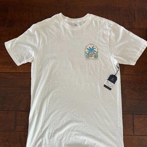 Roark Bench Motor White Tee Size Small